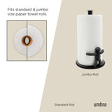 Umbra Buddy Paper Towel Holder Black | Minimax