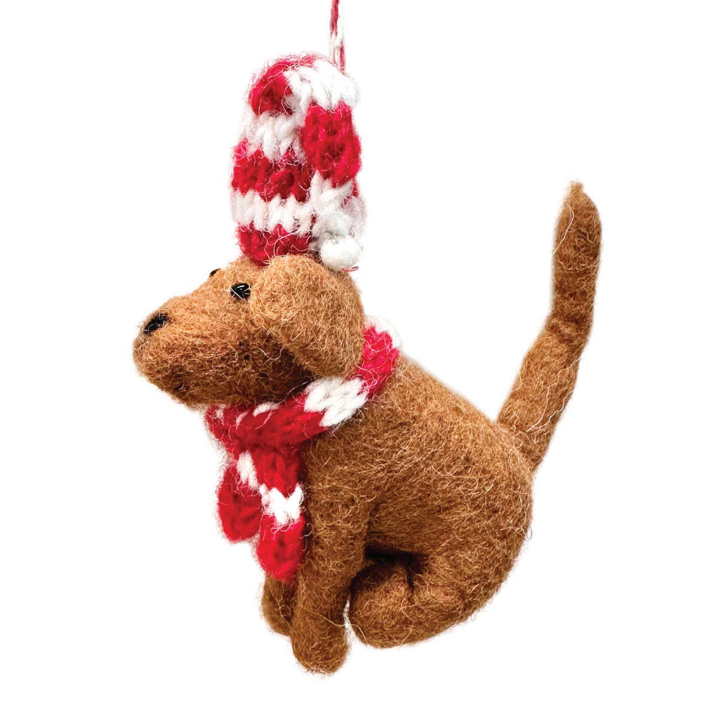 Felt Daniel the Dog Christmas Ornament 8x11cm | Minimax