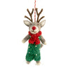 Felt Rocco Reindeer Christmas Ornament Green | Minimax