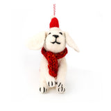 Felt Snowy Dog Christmas Ornament | Minimax