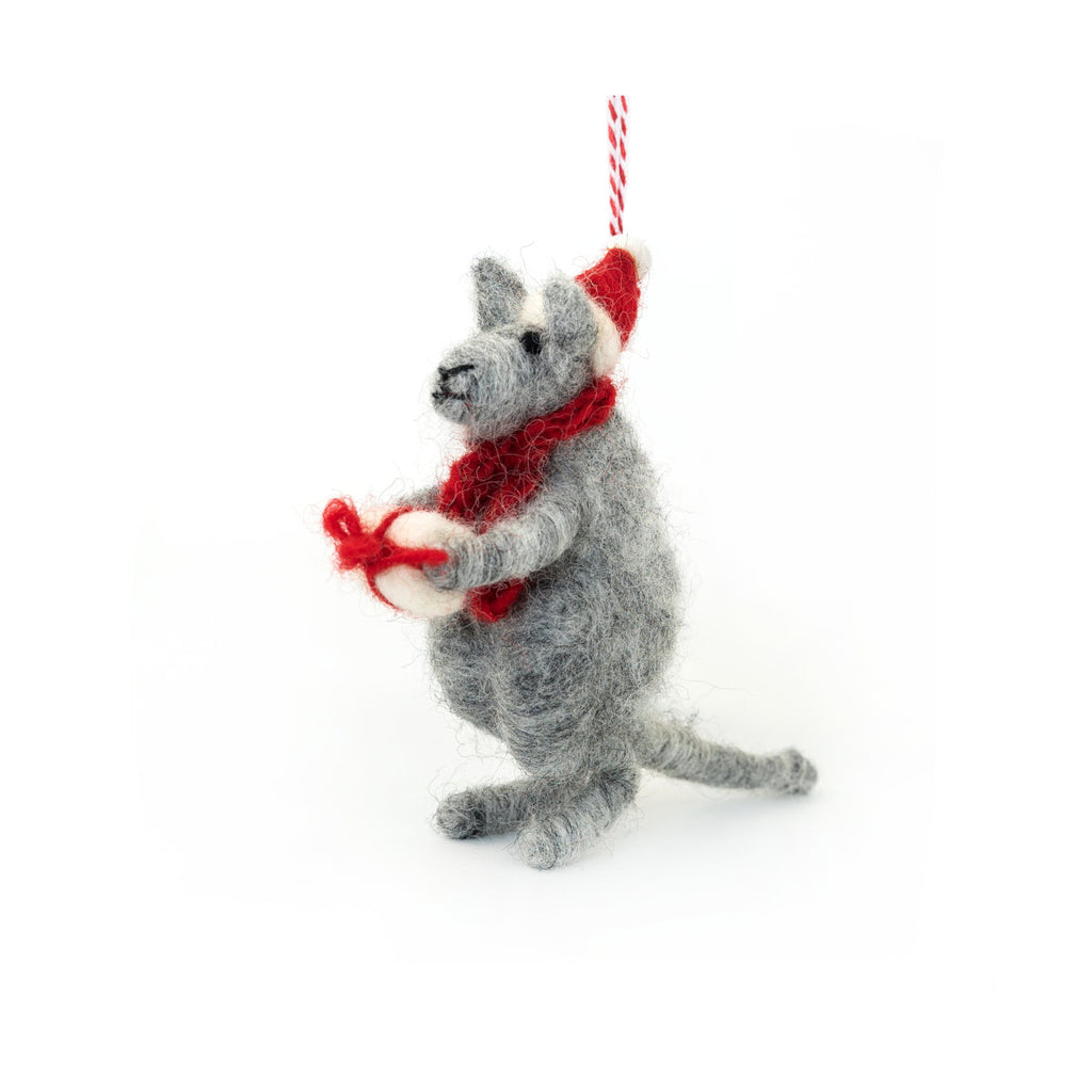 Felt Kevin Kangaroo Christmas Ornament| Minimax