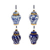 Vixen & Velvet Chinon Hanging Jar Blue, White, Gold 8cm Assorted | Minimax