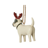 Vixen & Velvet Gerald Dog Antler Ornament 8cm | Minimax