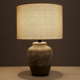 Amalfi Rustic Stone Table Lamp Stone & Cream 35.5x35.5x55.5cm