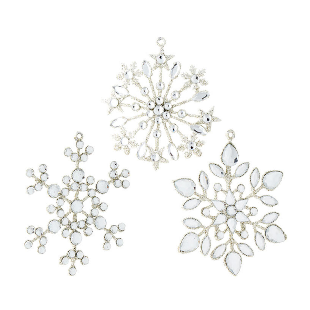 Raz Jewel Snowflake Assorted 10cm (price per item) | Minimax