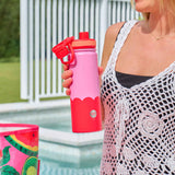 Annabel Trends Watermate Drink Bottle Wave Pink/Red 1L | Minimax