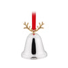 Whitehill Silver Bell with Antler Ornament Silver 9cm | Minimax