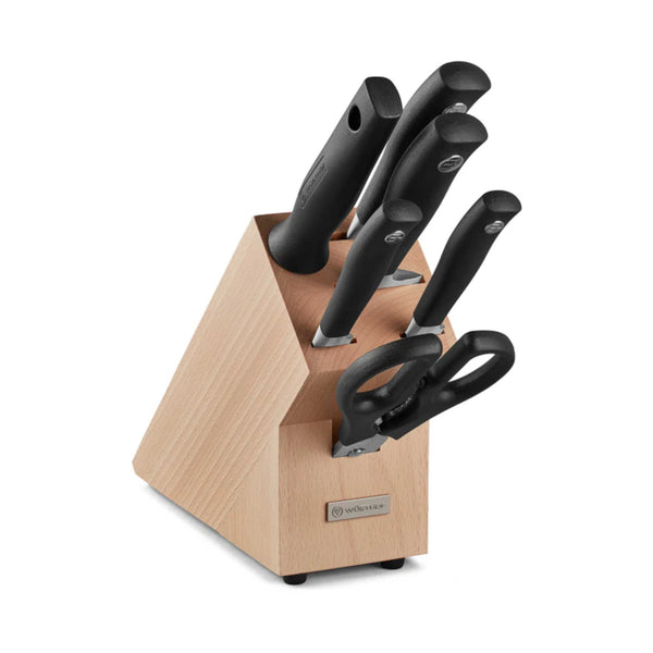 Wusthof Grand Prix II Knife Block Set with Bread Knife 7 Piece | Minimax