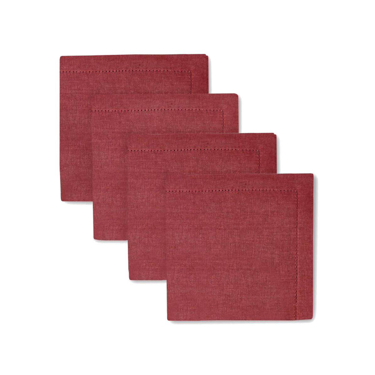 Madras Link Jetty Napkin Berry Red (Set of 4) | Minimax