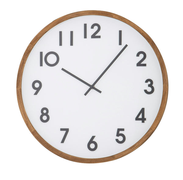 Amalfi Leonard Wall Clock Brown/White/Black 41.5x5.5x41.5cm