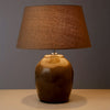 Amalfi Glossed Ceramic Table Lamp Grey 40x40x54cm