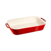 Staub Ceramic Gratin Rectangular Cherry - 34 x 24cm