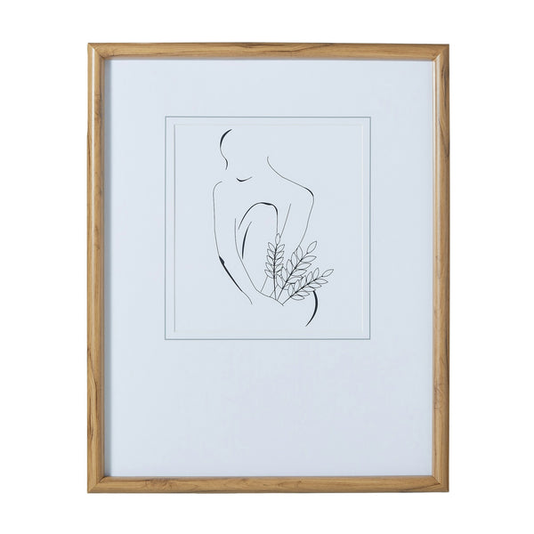 Amalfi Female Lines Wall Art Natural 40x50x2.5cm