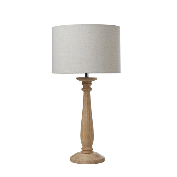 Amalfi Classic Pedestal Table Lamp Natural 30x30x58cm