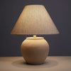 Amalfi Stone Effect Table Lamp Beige & White 40x40x48cm