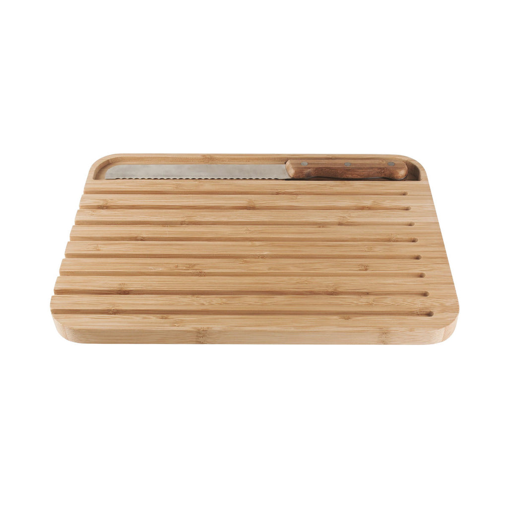 Pebbly Bread Board with Knife Set Large | Minimax