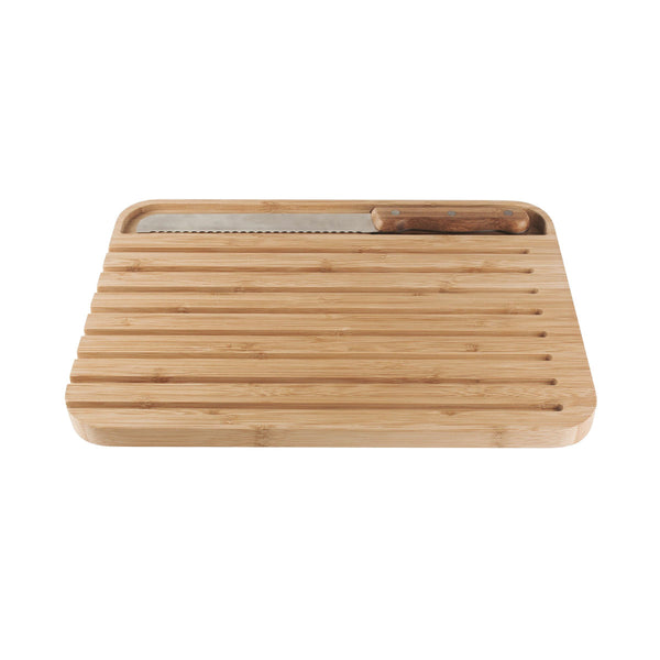 Pebbly Bread Board with Knife Set Large | Minimax