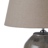 Amalfi Glossed Ceramic Table Lamp Grey 40x40x54cm