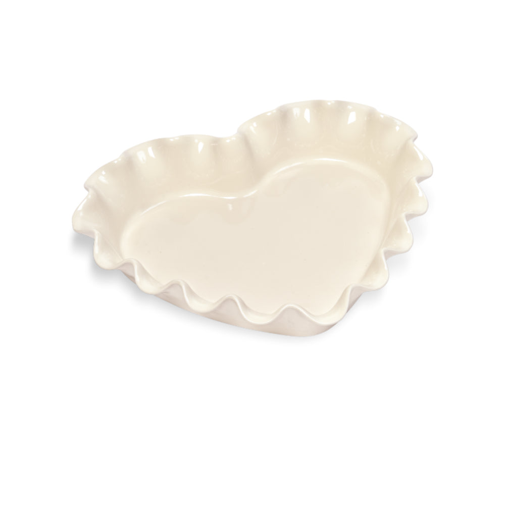 Emile Henry Ruffled Heart Dish Clay | Minimax