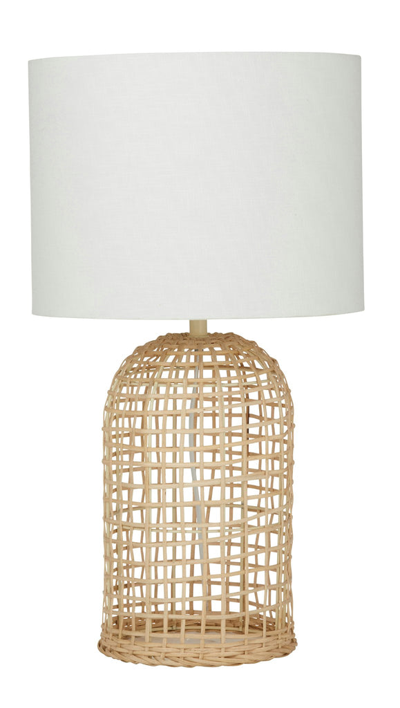 Amalfi Coast Table Lamp Natural & White 34x34x62cm