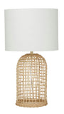 Amalfi Coast Table Lamp Natural & White 34x34x62cm