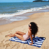 Dock & Bay Cabana Collection Beach Towel Whitsunday Blue Large | Minimax