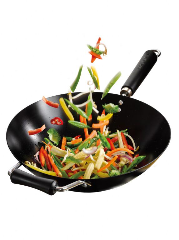 Ken Hom Classic Non-Stick Mini Wok, 20cm, Black