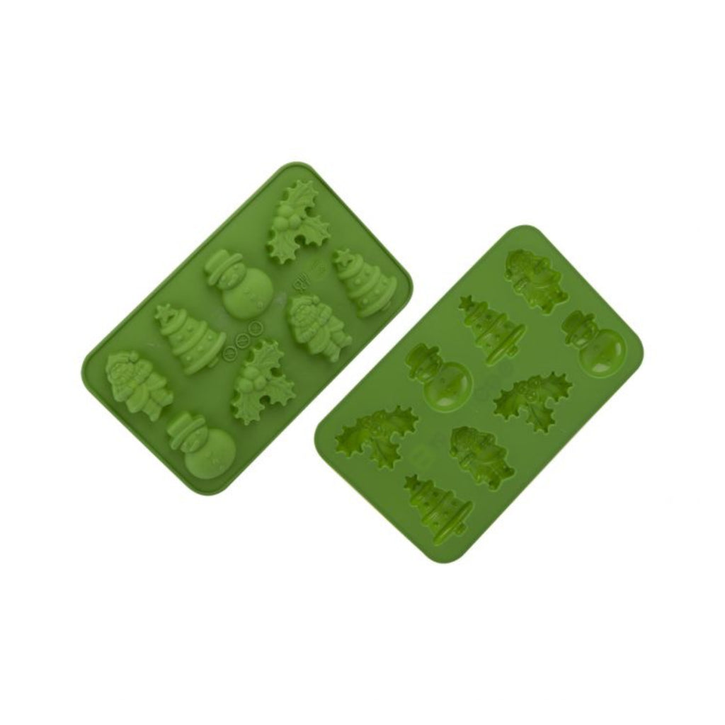 Daily Bake Christmas Silicone Chocolate Mould Green Set of 2 | Minimax