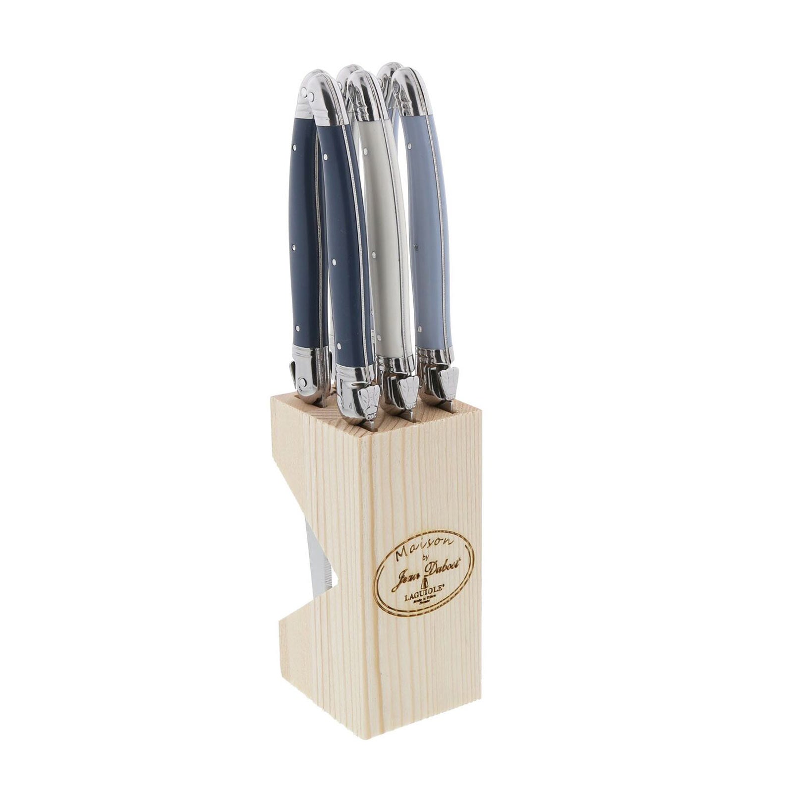 Laguiole Jean Dubost 6-Piece Steak Knife Block Set