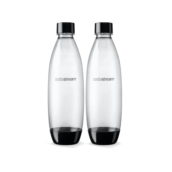 SodaStream Fuse Twin Pack Carbonating PET Bottles Black 1L | Minimax