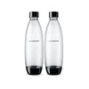 SodaStream Fuse Twin Pack Carbonating PET Bottles Black 1L | Minimax