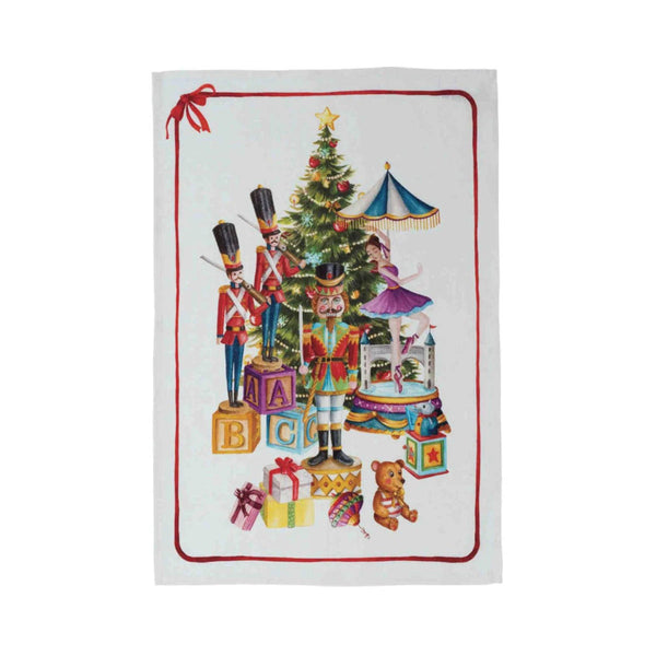 Tessitura Toscana Telerie Nutcracker Rosso Tea Towel 50cm x 70cm | Minimax