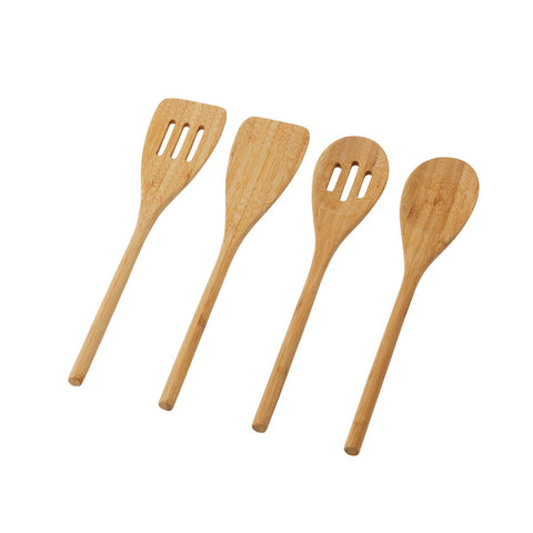 Natural Kitchenaid Bamboo Spatula 30cm Length Long Handle Cooking Utensils