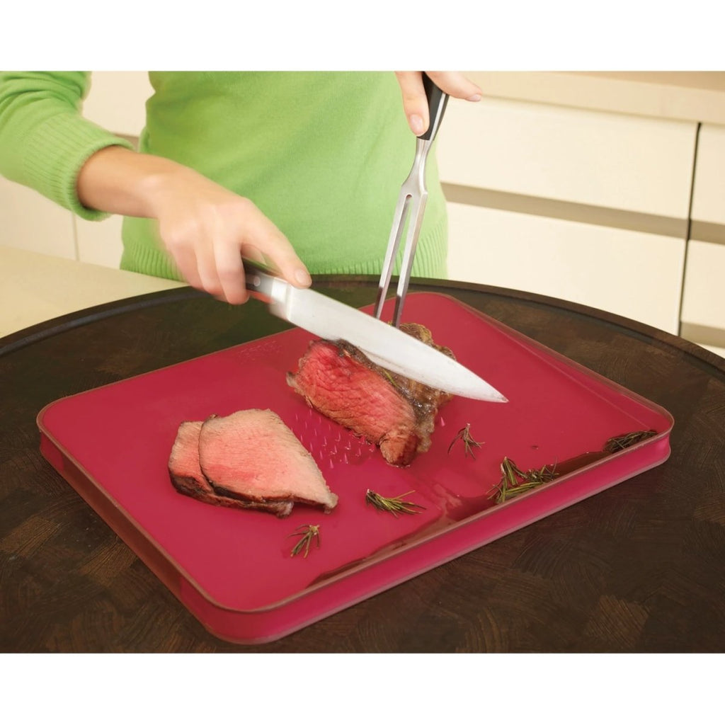 Joseph Joseph Cut & Carve Plus Chopping Board Red | Minimax