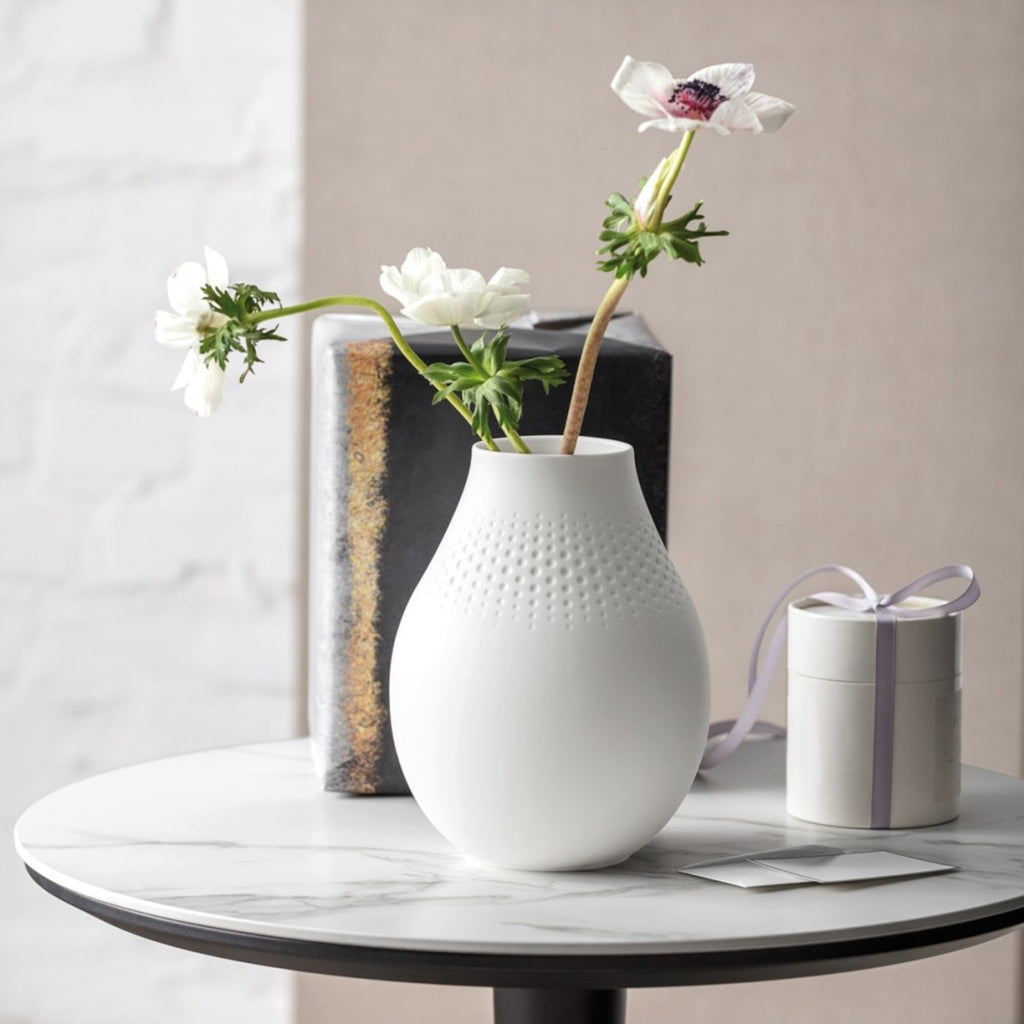 Manufacture Collier Blanc Vase Perle Tall - Minimax