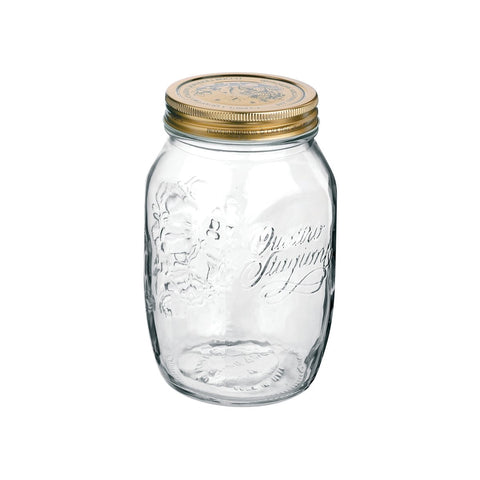 2L Swing Top Fido Glass Jars - Blue Lid (30-pack), Bormioli Rocco